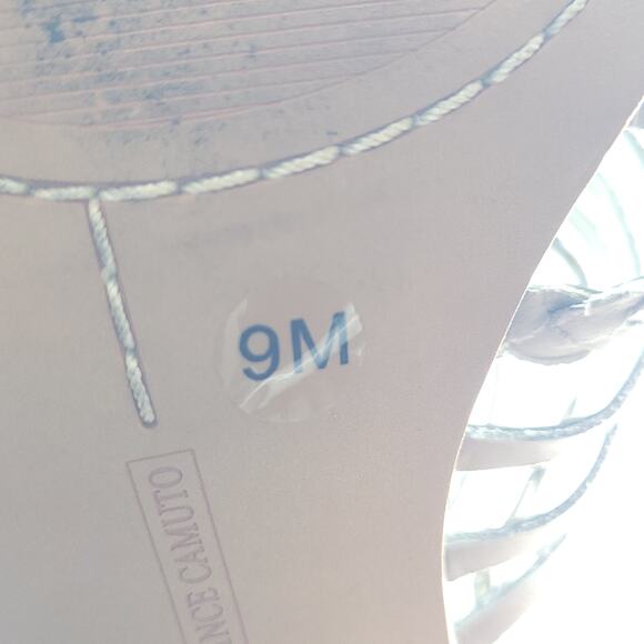 VINCE CAMUTO gray Kestal Leather Heeled Gladiator Sandal women's size 9 - Picture 10 of 10